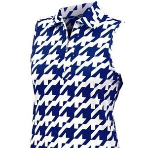 Jofit Navy Houndstooth Top L